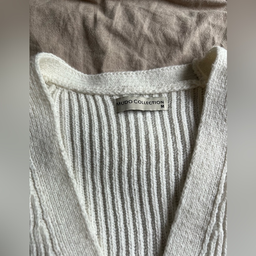 White Cardigan with Buttons